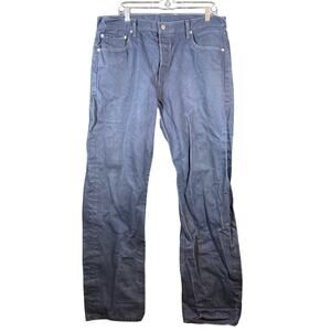 Levi Strauss & Co Mens Jeans Blue Denim 501 Button Fly Straight Cotton 38x34